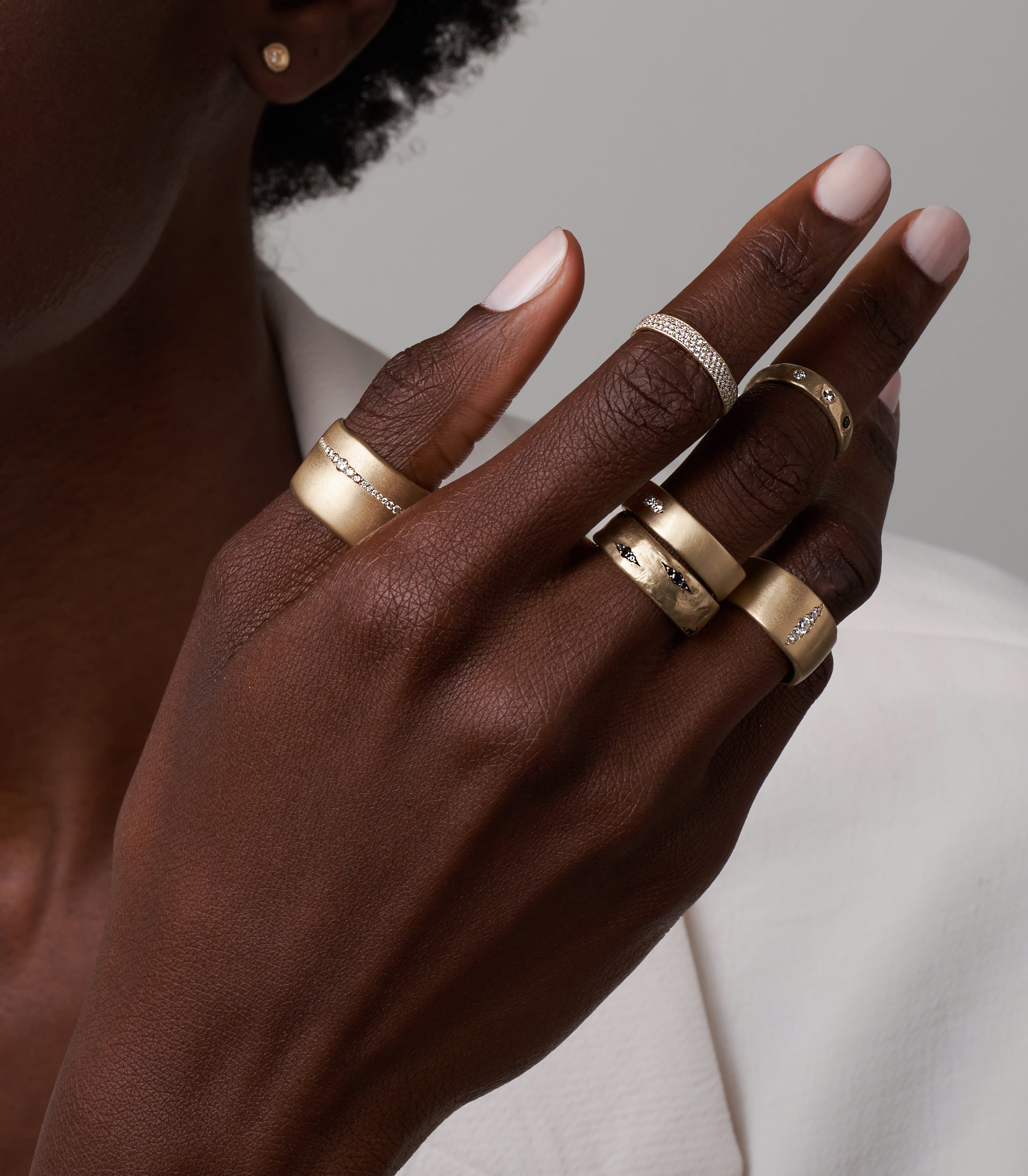 Torn Paper Unique Statement Rings