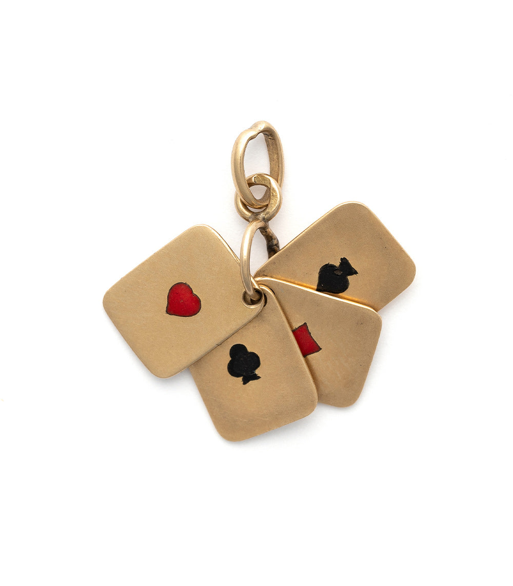 Aces High Playing Card Charm