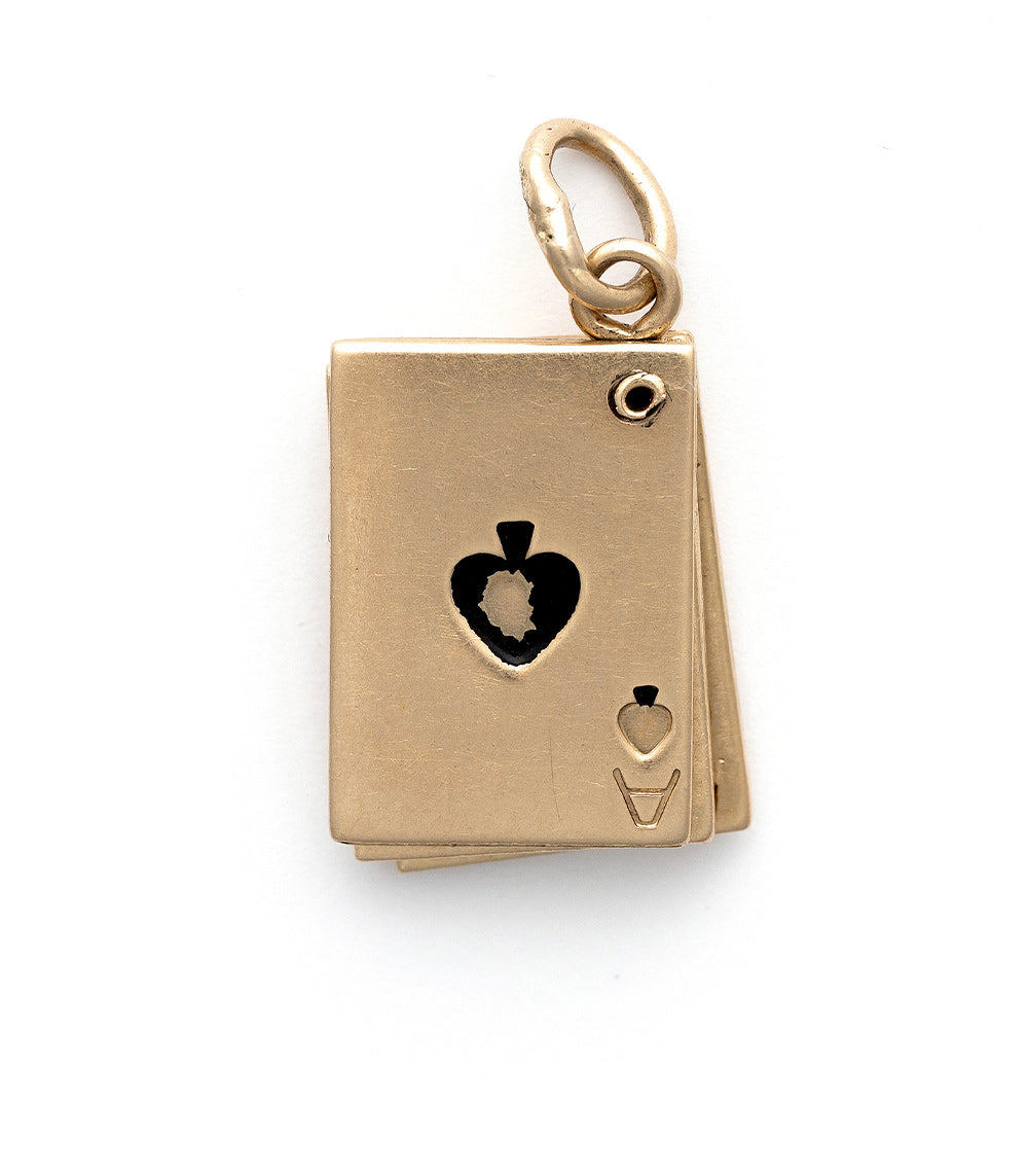 Aces High Playing Card Charm