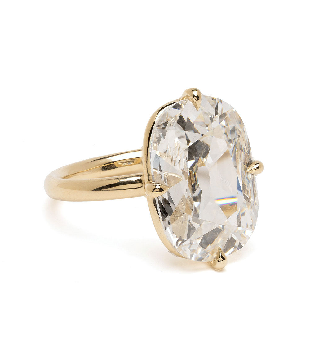 Antique Cushion Simple Engagement Ring 2