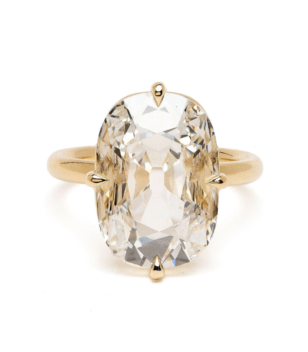 Antique Cushion Simple Engagement Ring 3