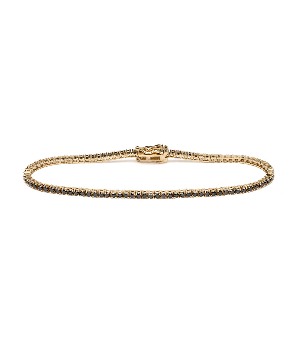 Black Diamond Tennis Bracelet For Unique Engagement Rings
