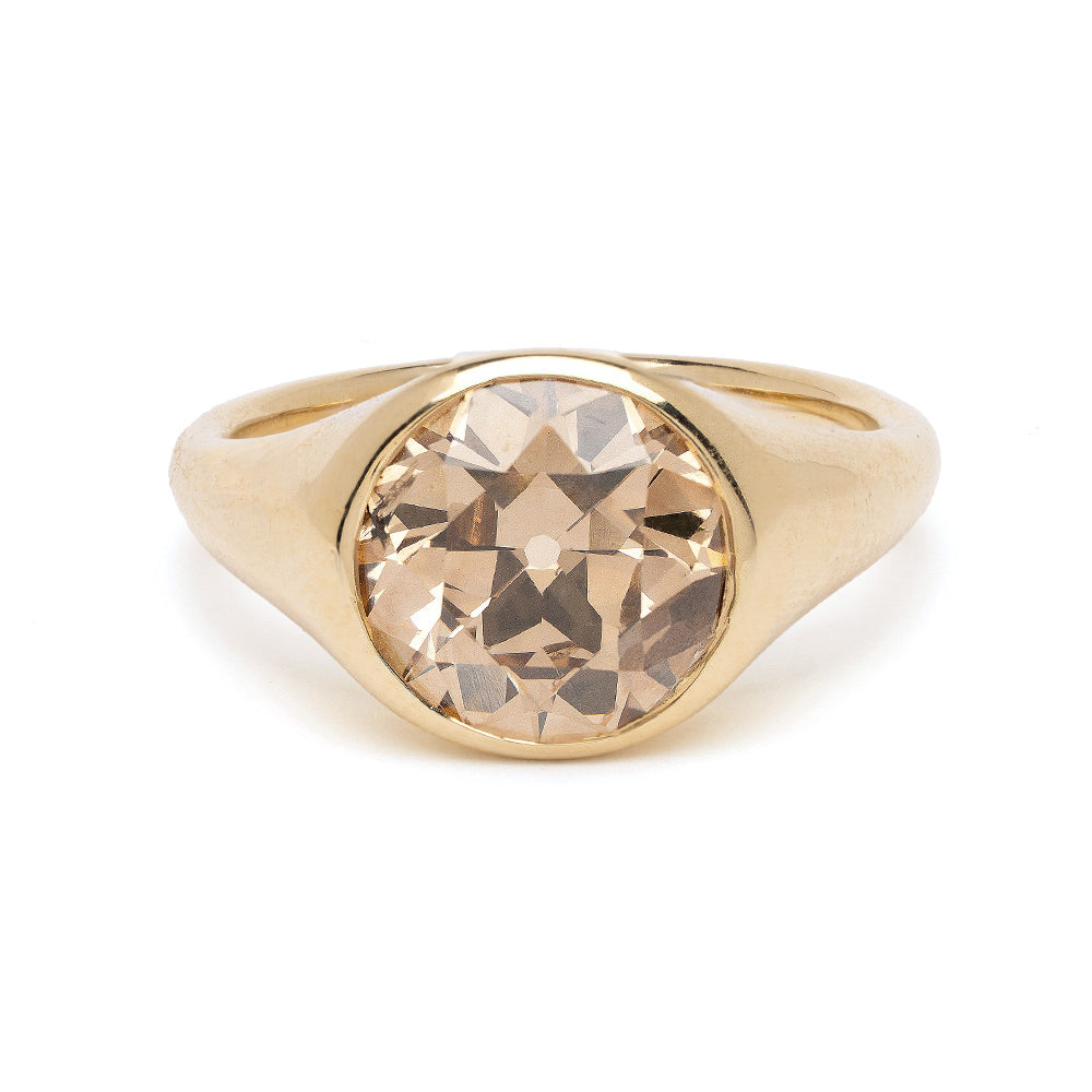Champagne Diamond Engagement Ring