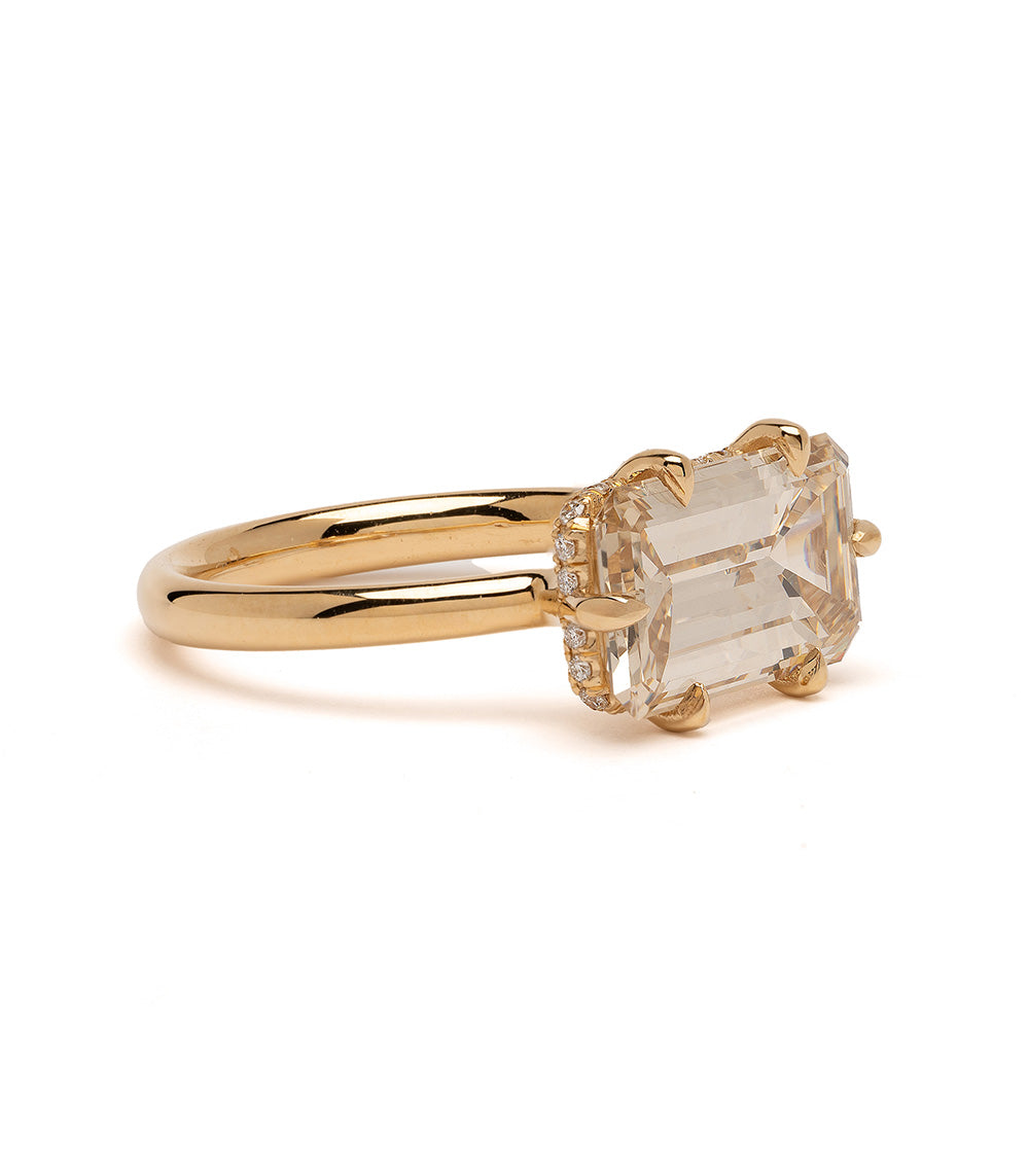 Champagne Emerald Cut Diamond Unique Bride 2025 2