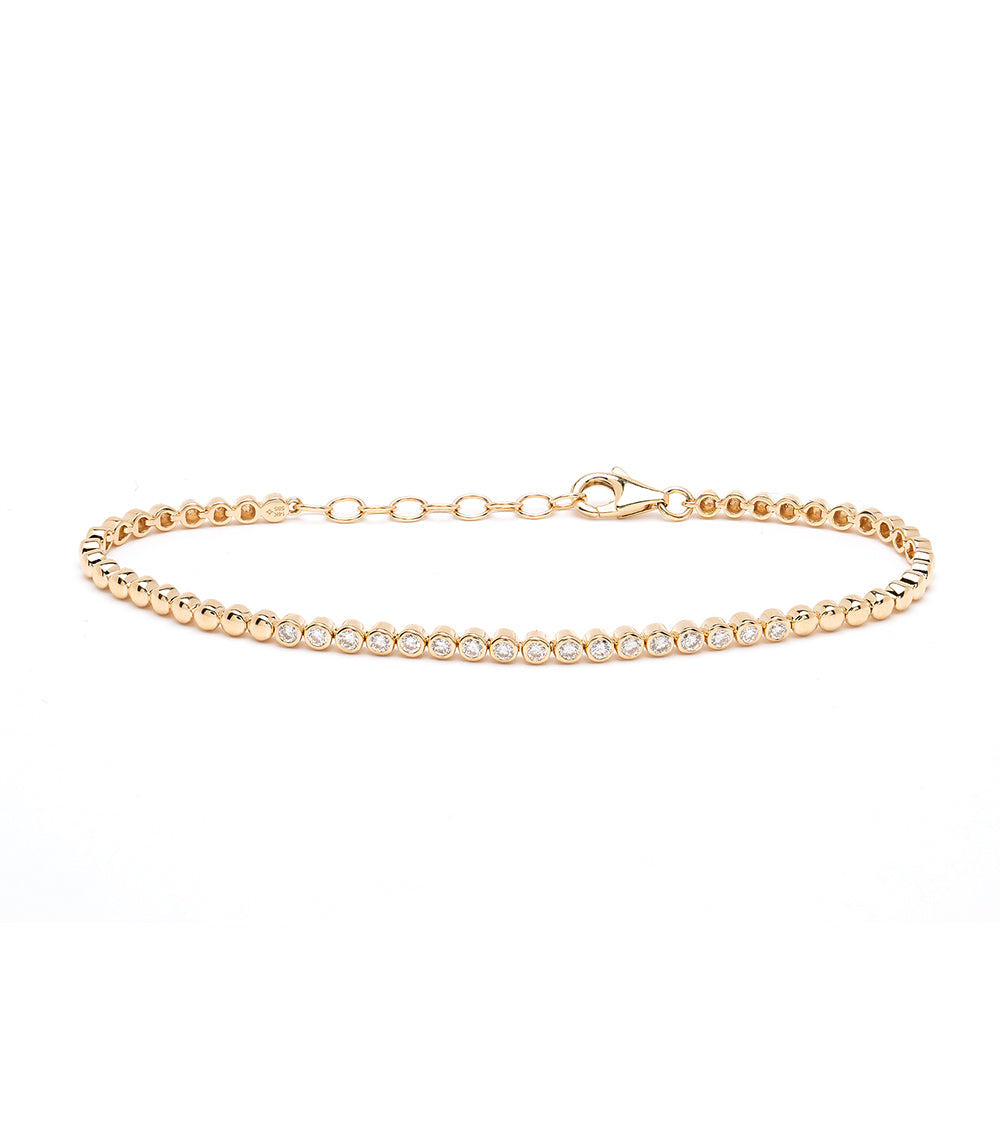 Diamond Bezel Tennis Bracelet For Unique Engagement Ring