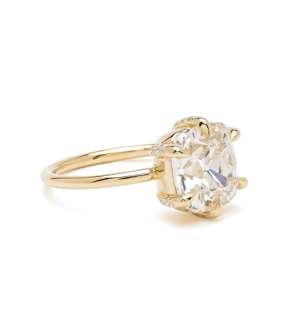 Ella Unique Old Mine Cushion Diamond Ring 2