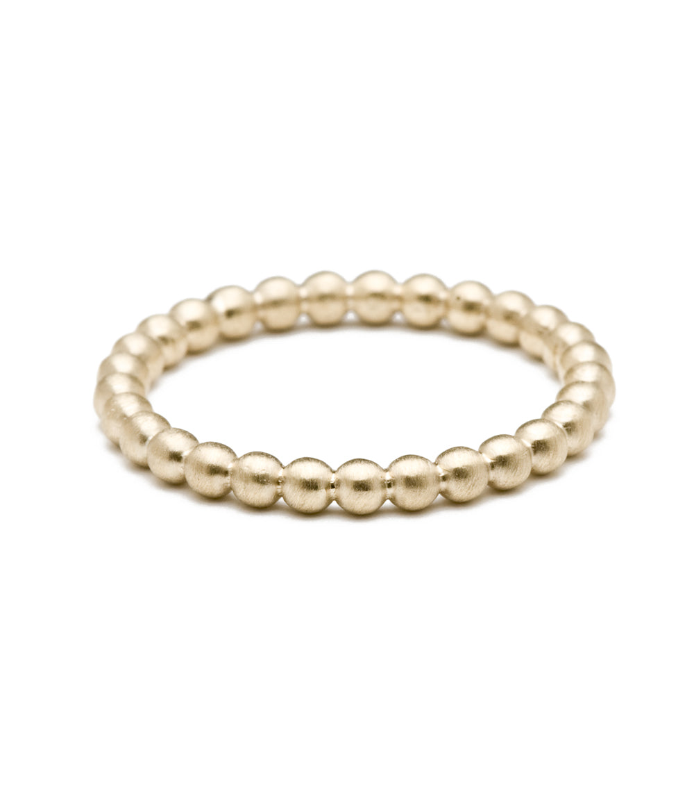 Gold Bubble Band Stacking Ring