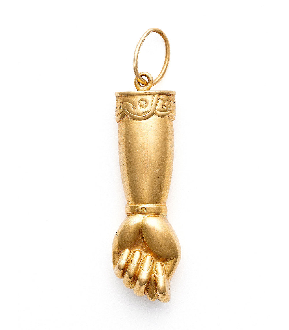 Gold Hand Charm Holder
