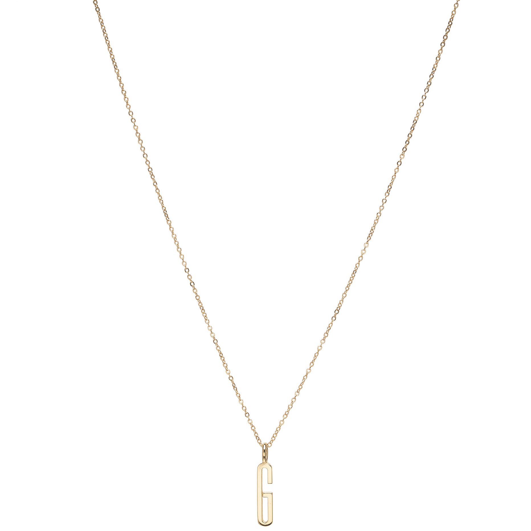 Gold Initial Charm Necklace Id N1 1
