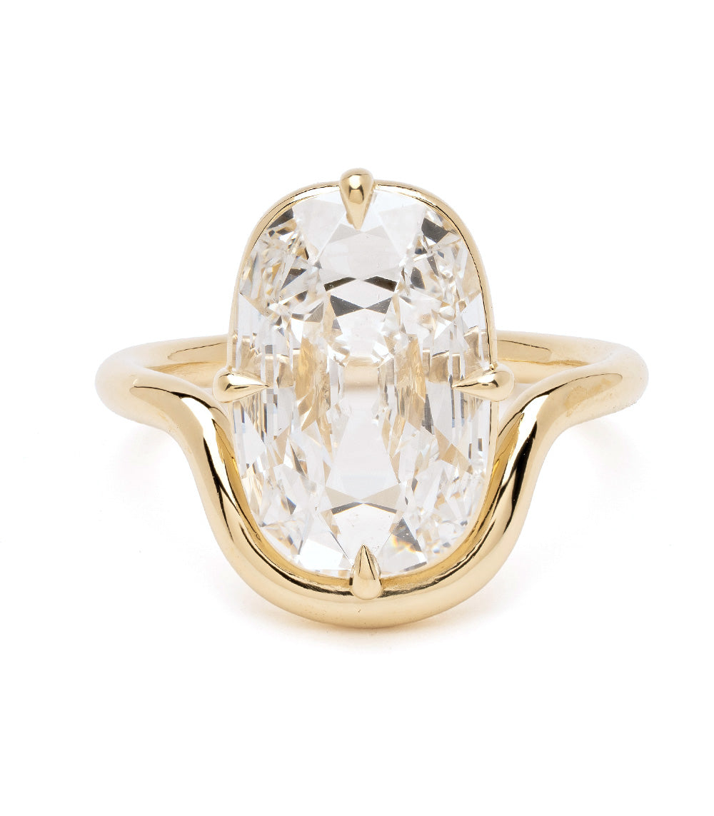 Half Onda Elongated Cushion Lab Diamond Ring 1