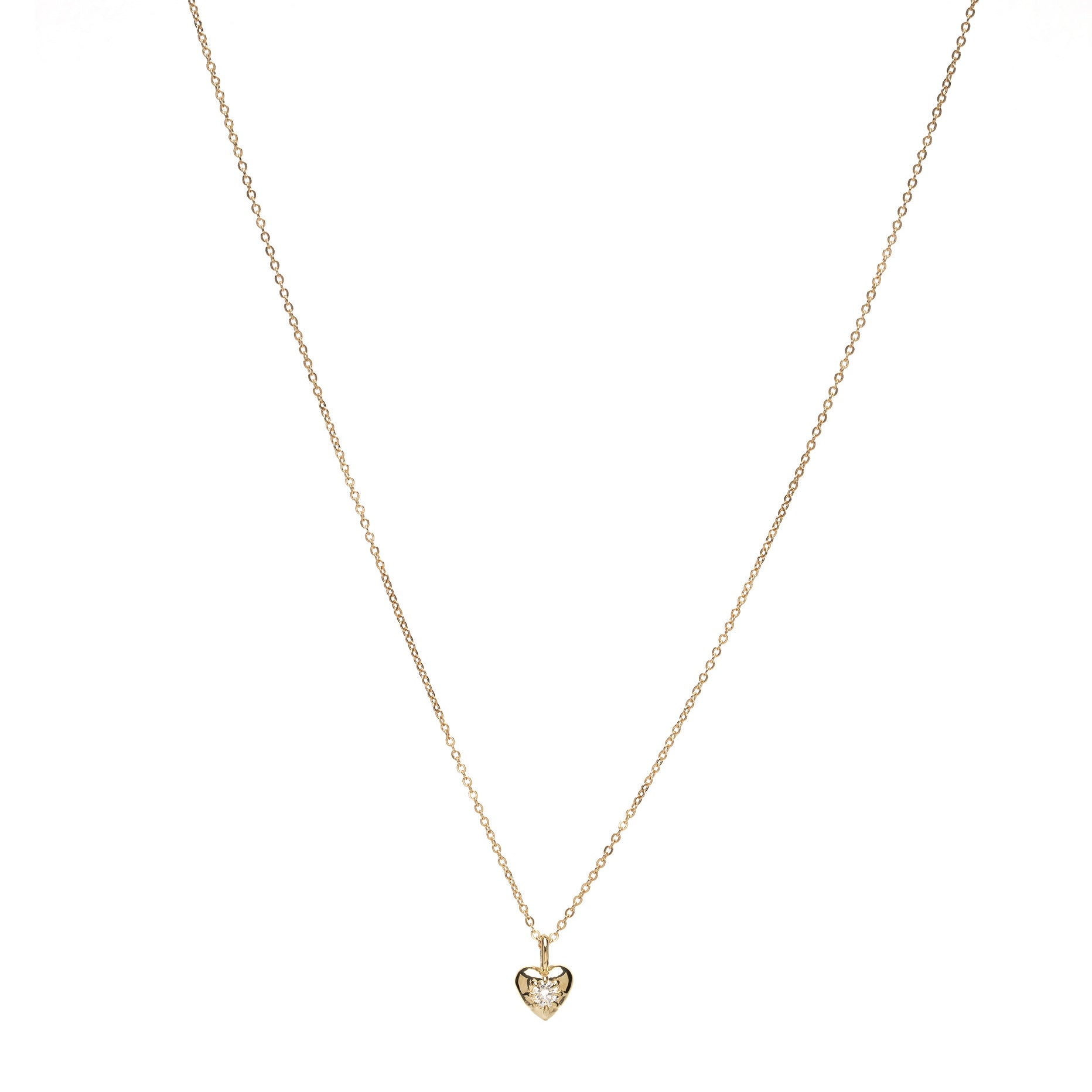 Heart Shaped Birthstone Charm Necklace Id N3 1