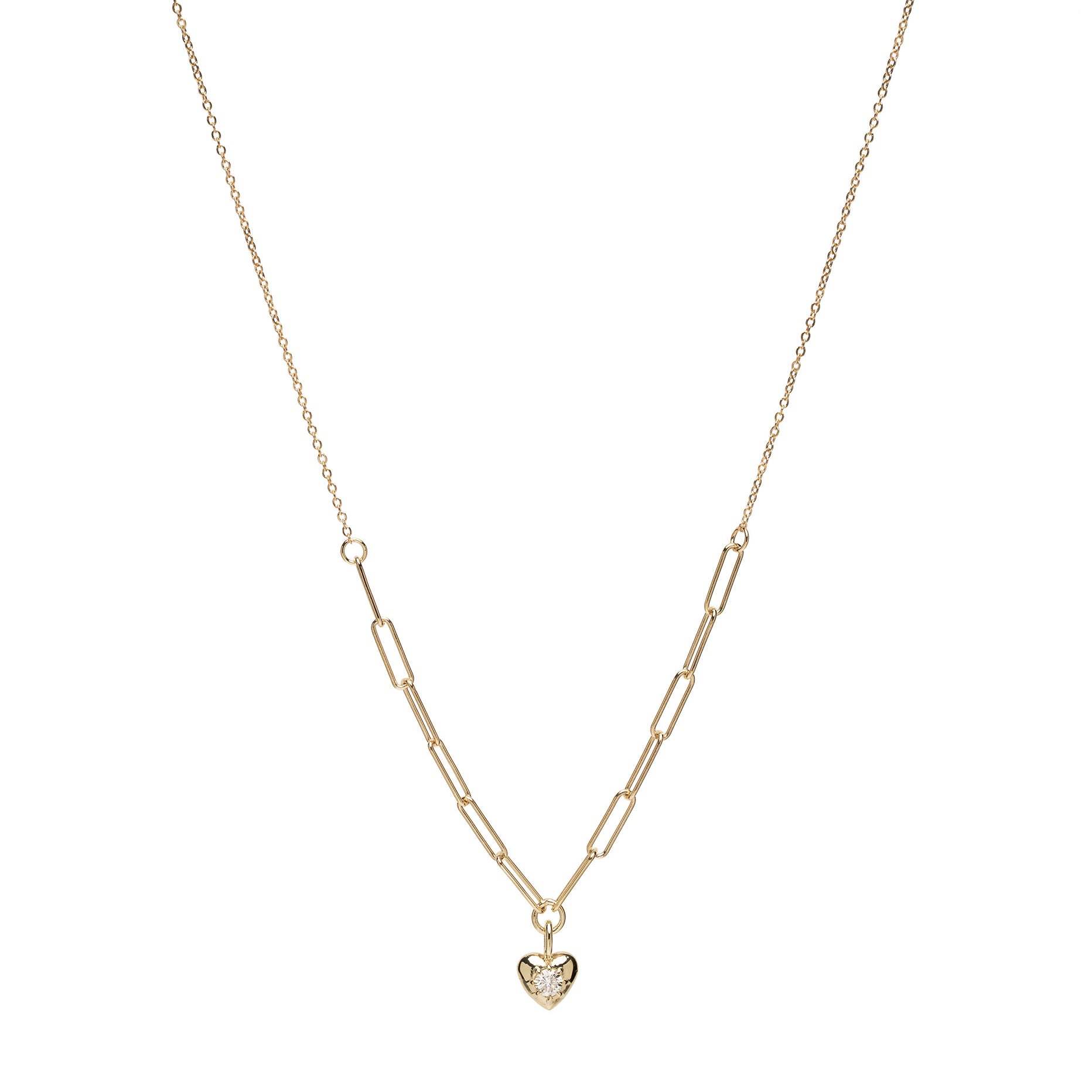 Heart Shaped Birthstone Charm Necklace Chain Id N4 1