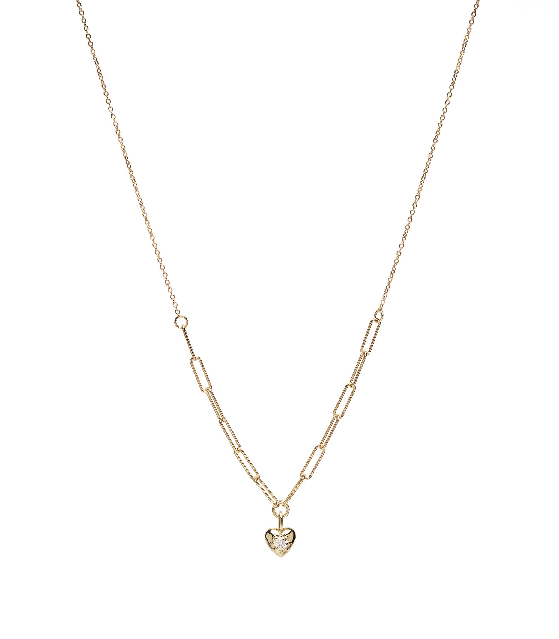 Heart Shaped Birthstone Charm Necklace Chain Id N4 1
