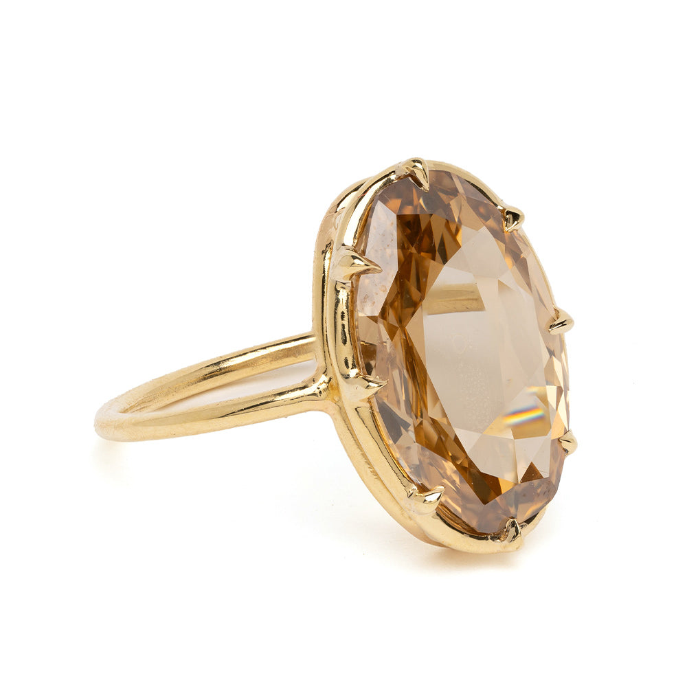 Honey Diamond Unique Engagement Ring