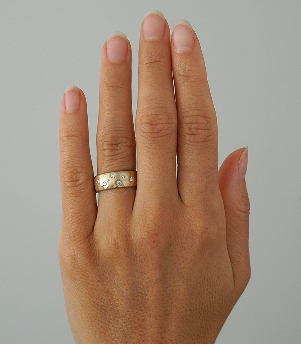 Nature Inspired Wedding Band