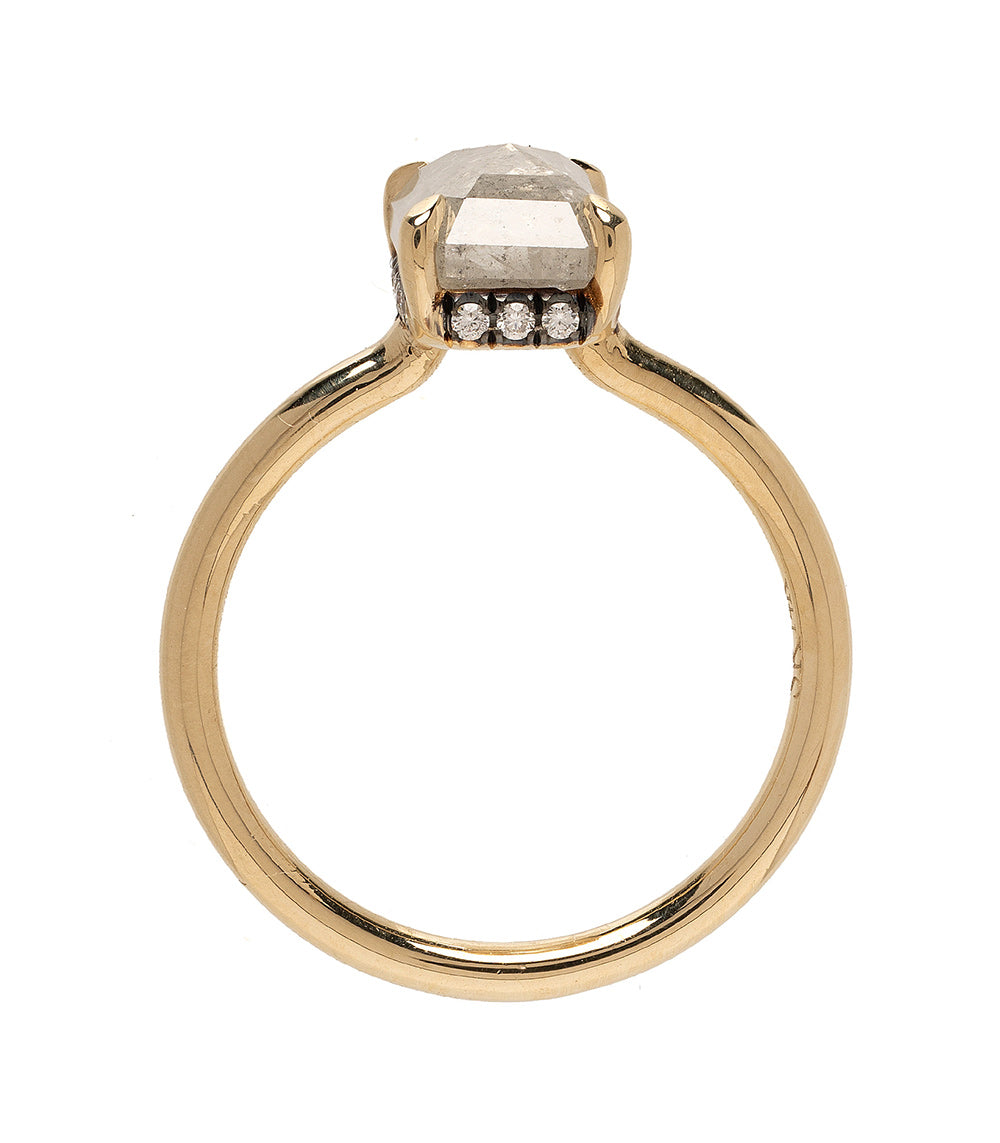 Rustic Diamond Engagement Ring