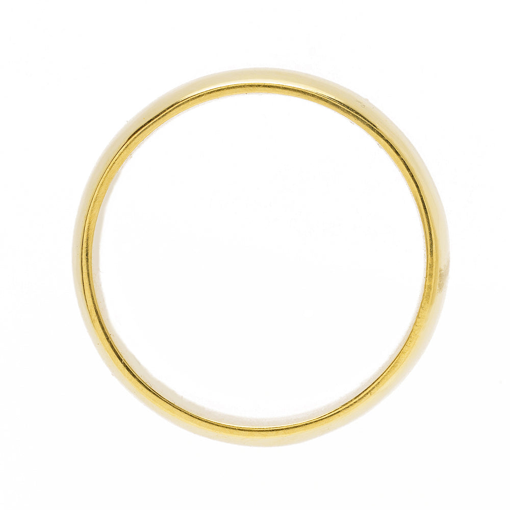 11mm Gold Cigar Band For Non Traditional Engagement Rings