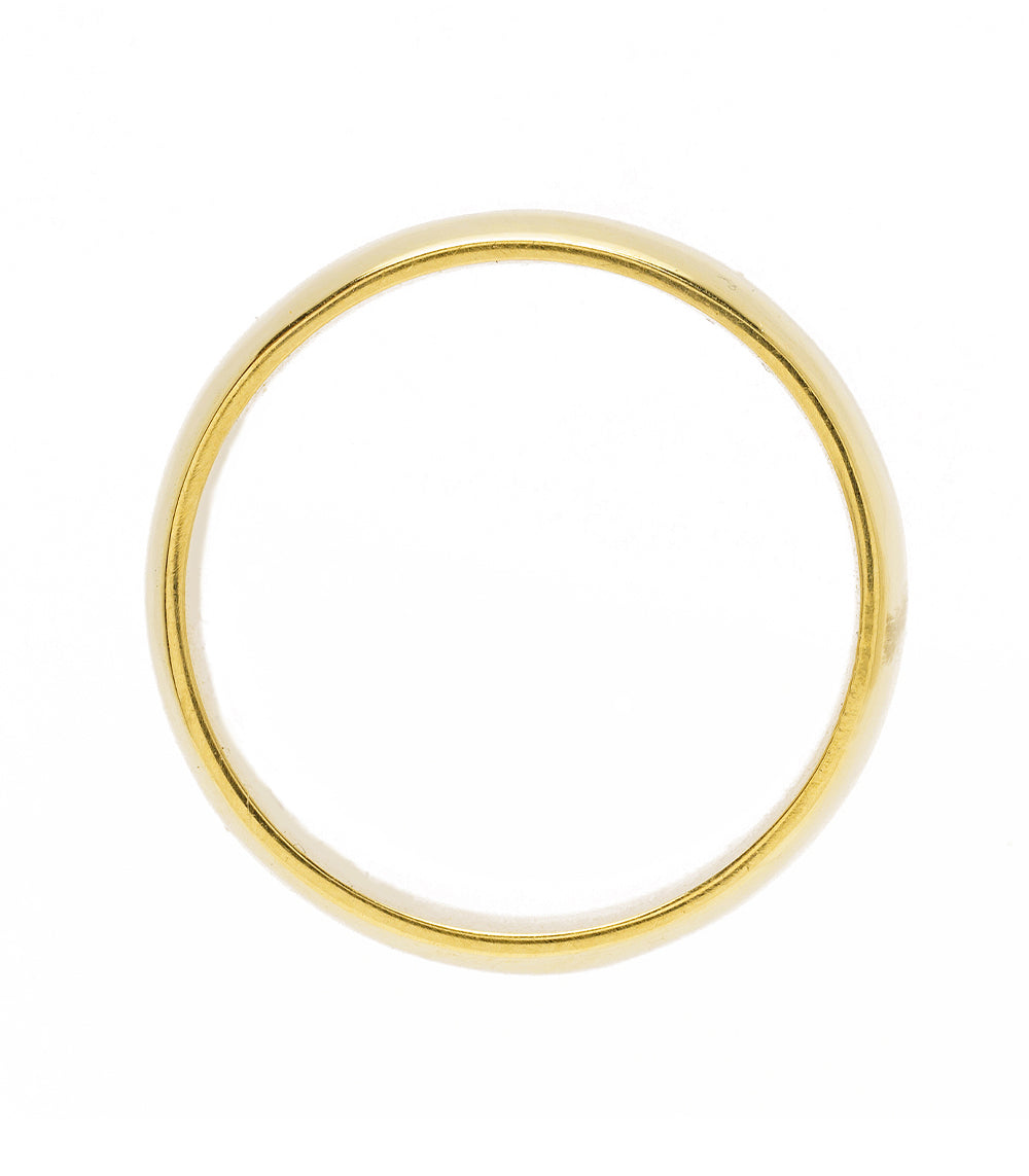 11mm Gold Cigar Band For Non Traditional Engagement Rings