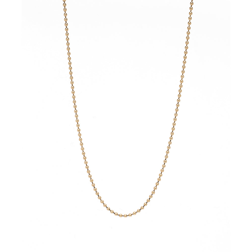 14k Gold Ball Chain For 1 Carat Diamond Ring