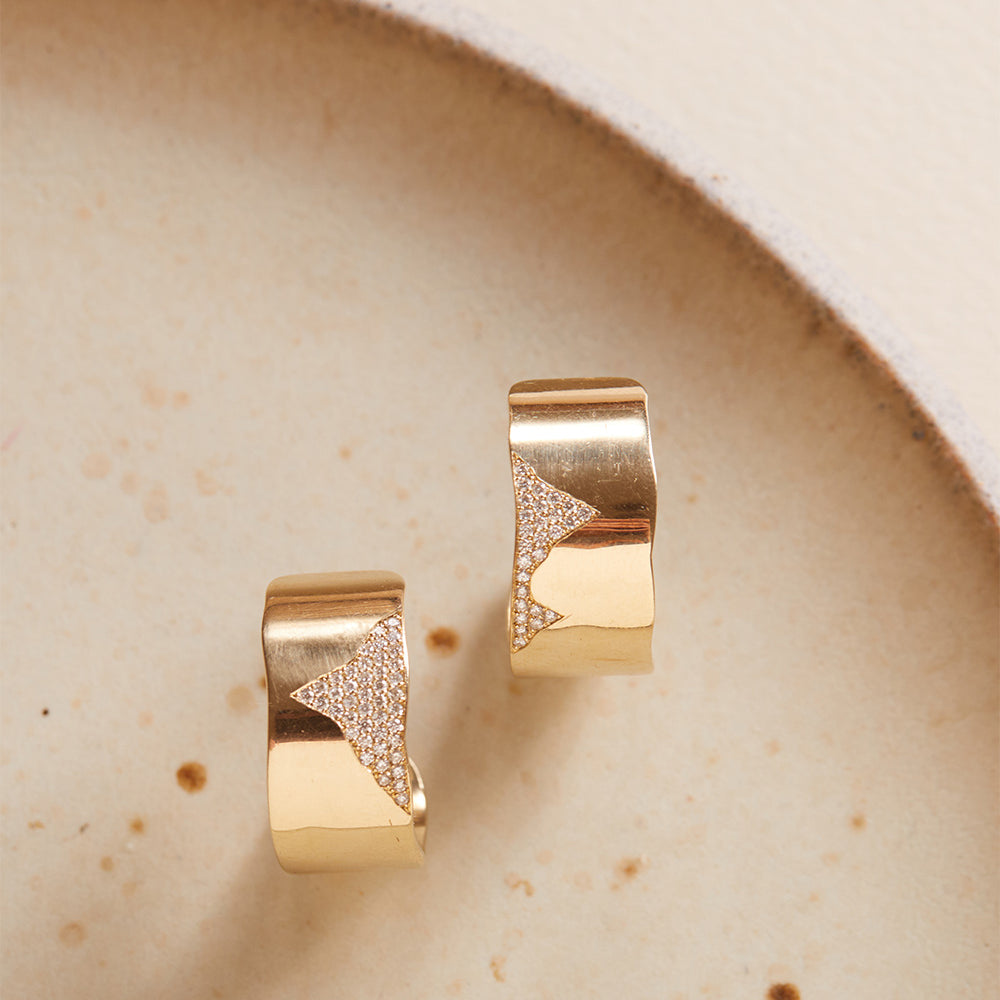 14k Gold Earrings For 1 Carat Diamond Ring