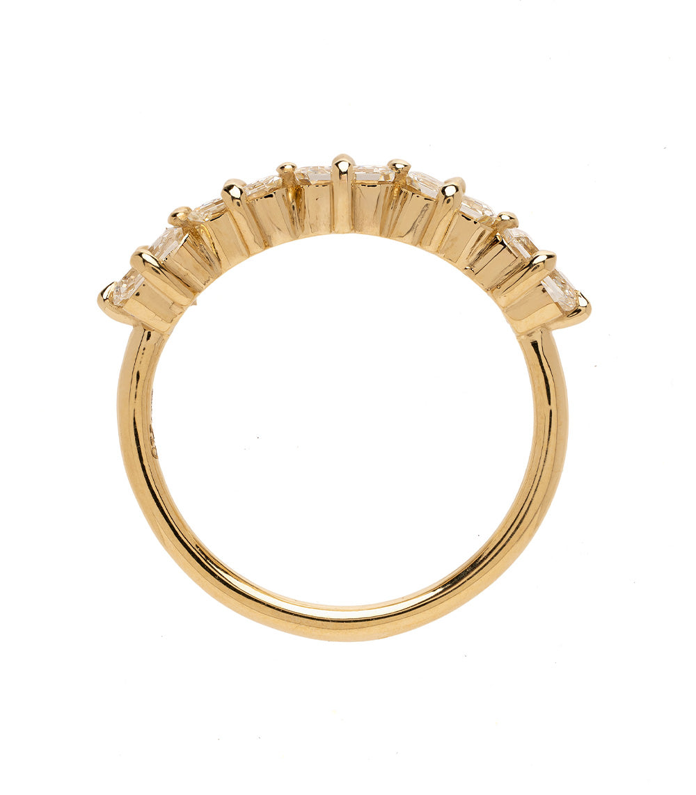 5 Stone Asscher Cut Diamond Stacking Band 3