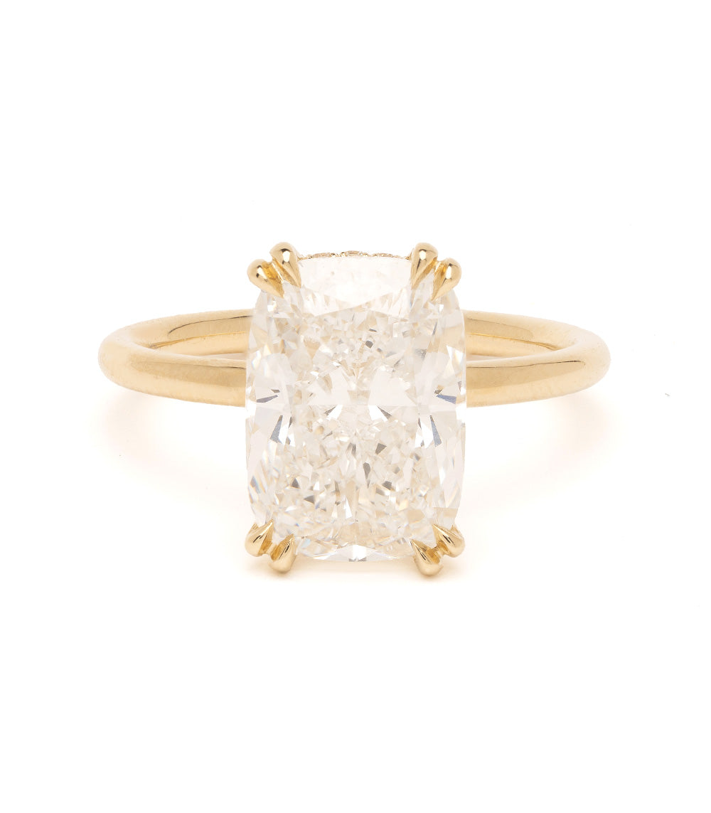 Billie Double Rpong Elongated Brilliant Cushion Lab Diamond Engagement Ring 1
