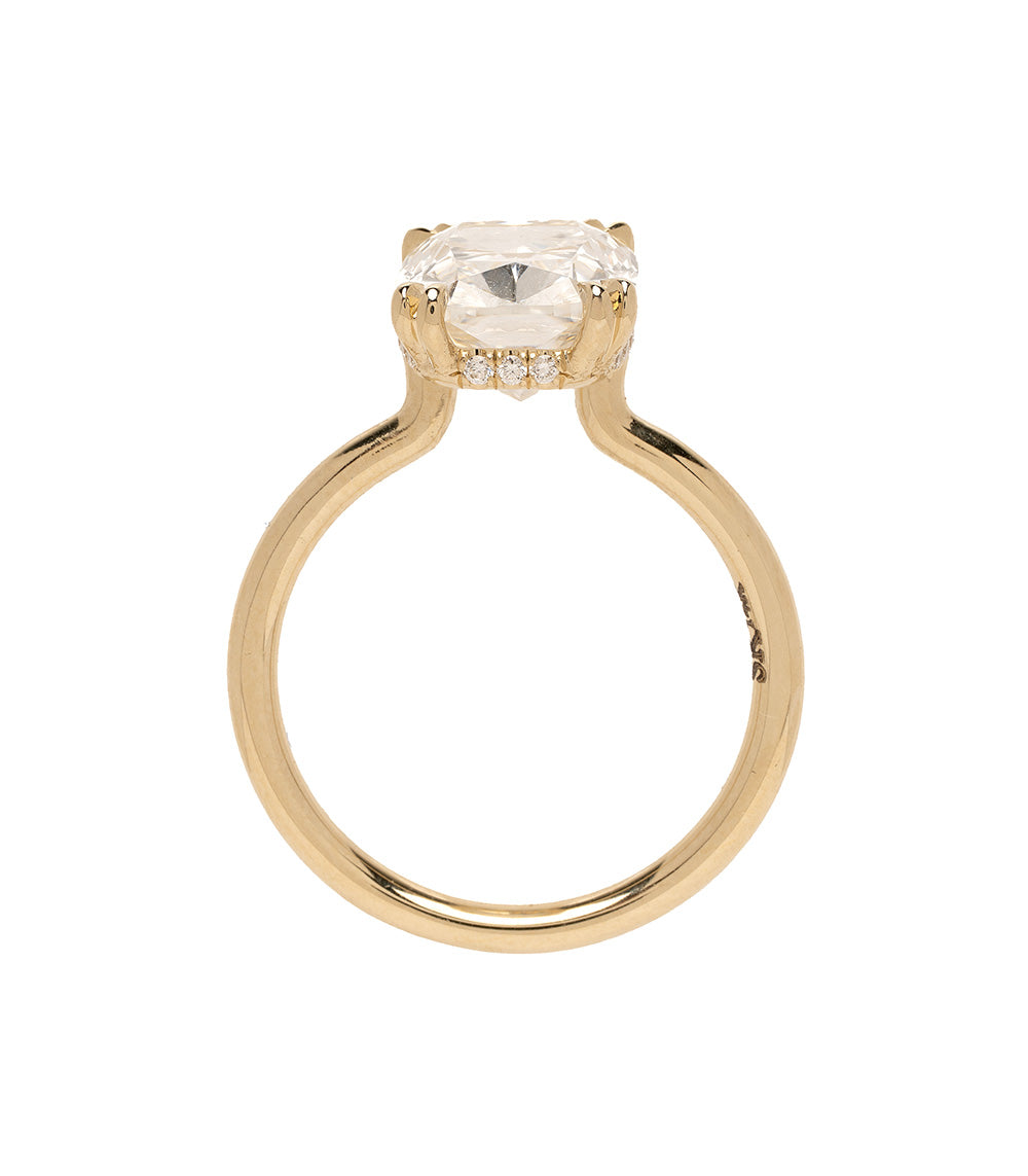Billie Double Rpong Elongated Brilliant Cushion Lab Diamond Engagement Ring 3