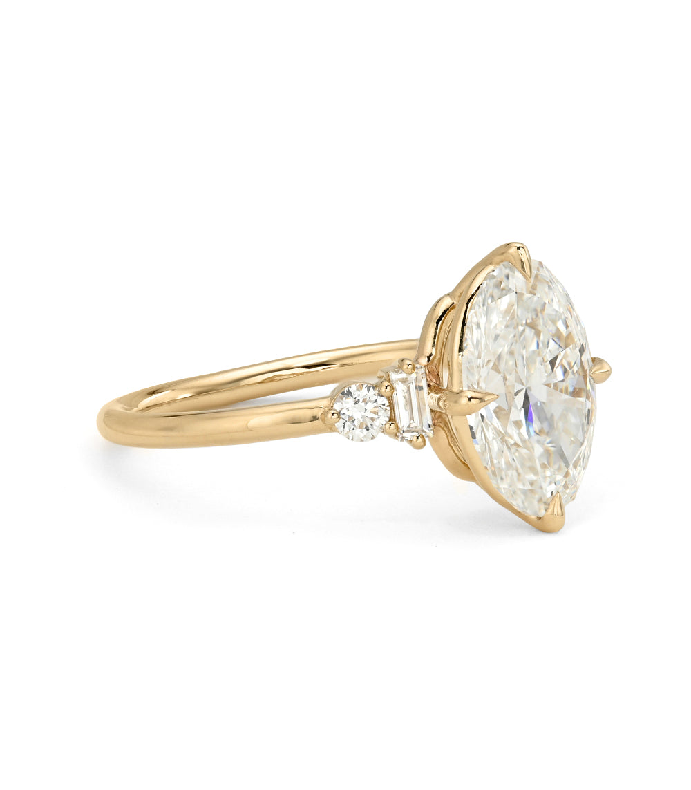 Unique Engagement Rings Side Stones
