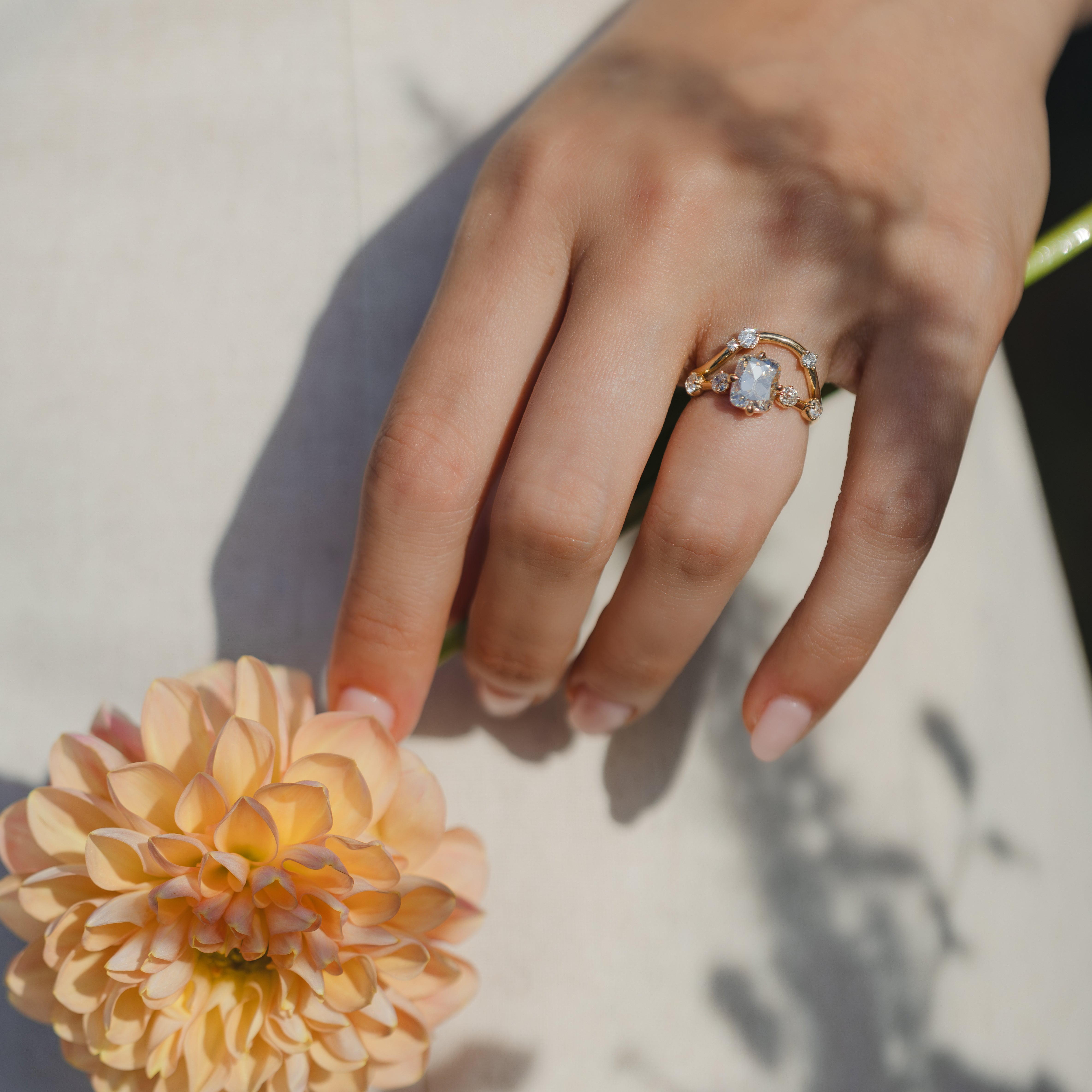Estee Vintage Inspired Unique Engagment Ring