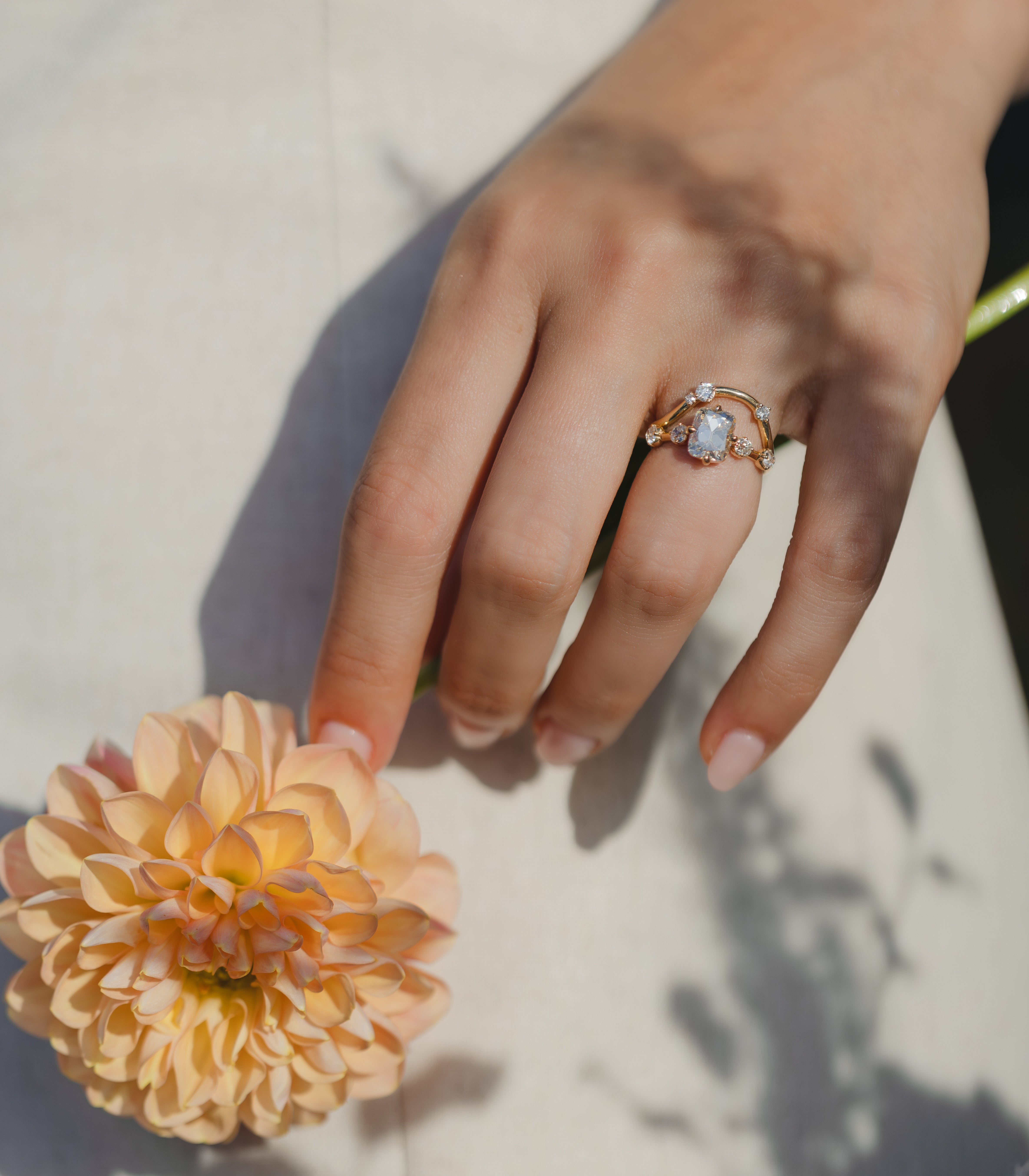 Estee Vintage Inspired Unique Engagment Ring