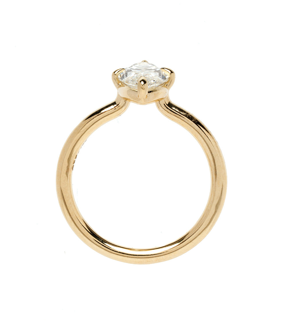 Mini Billie Marquise Diamond Pinky Ring 3