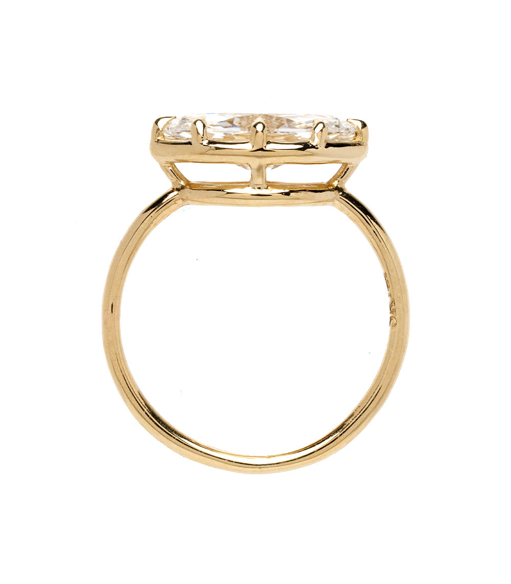 Mini Gigi Marquise Diamond Pinky Ring 3