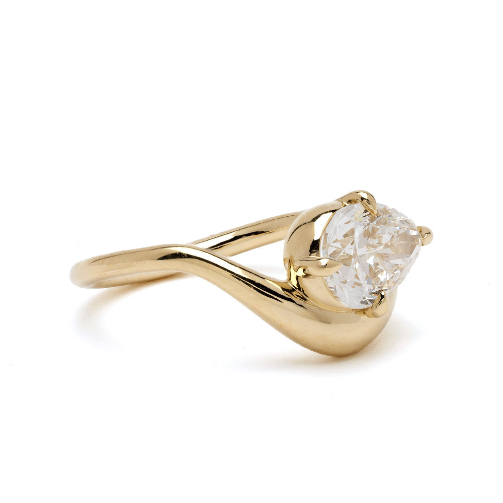 Mini Melt Diamond Pinky Ring 2