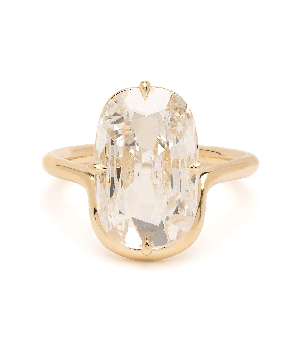 Onda Lite 3carat Flat Cushion Lab Diamond Engagement Ring 1