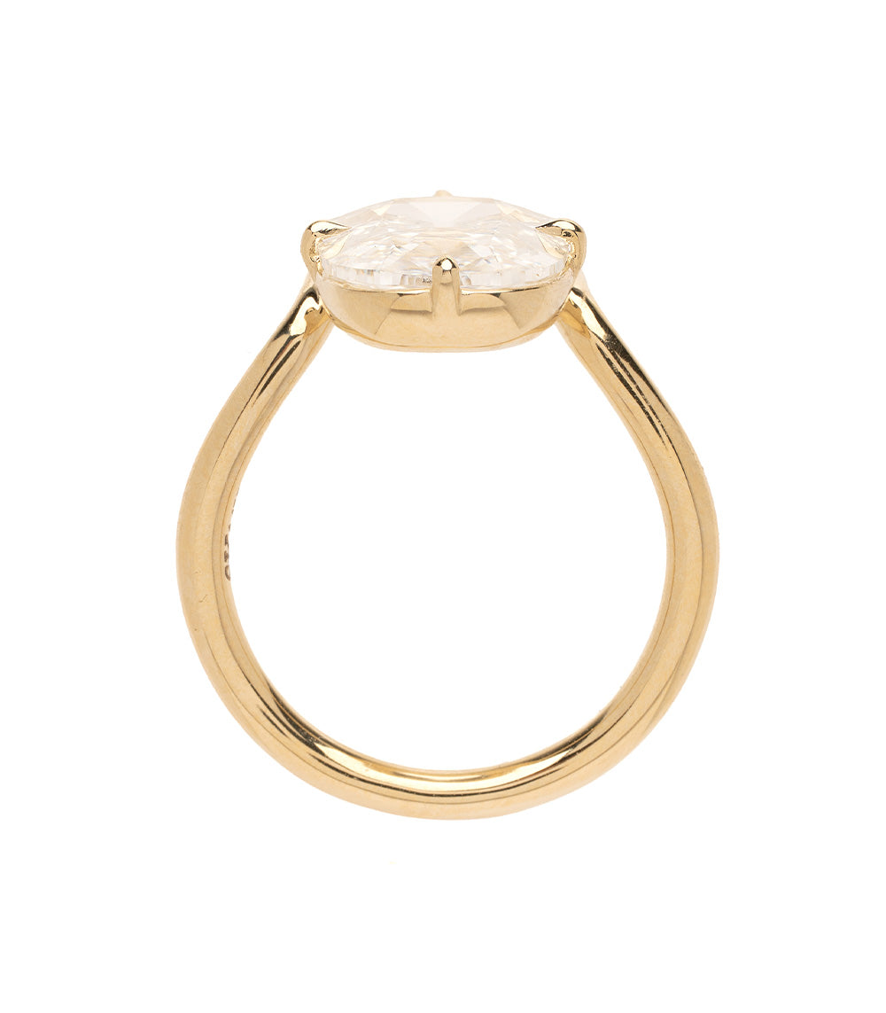 Onda Lite 3carat Flat Cushion Lab Diamond Engagement Ring 3
