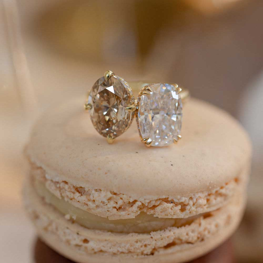 Stackable Diamond Unique Engagement Rings