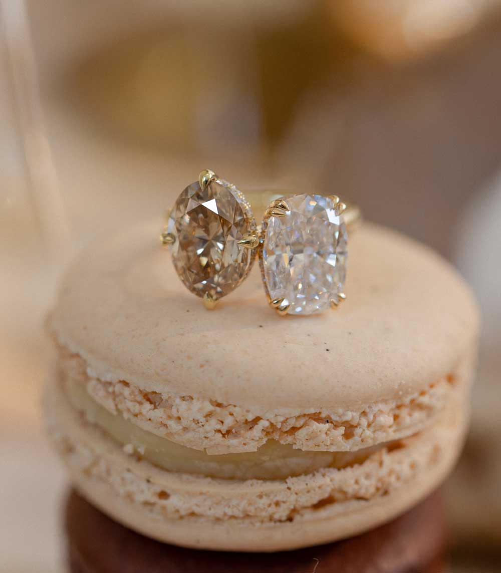 Stackable Diamond Unique Engagement Rings