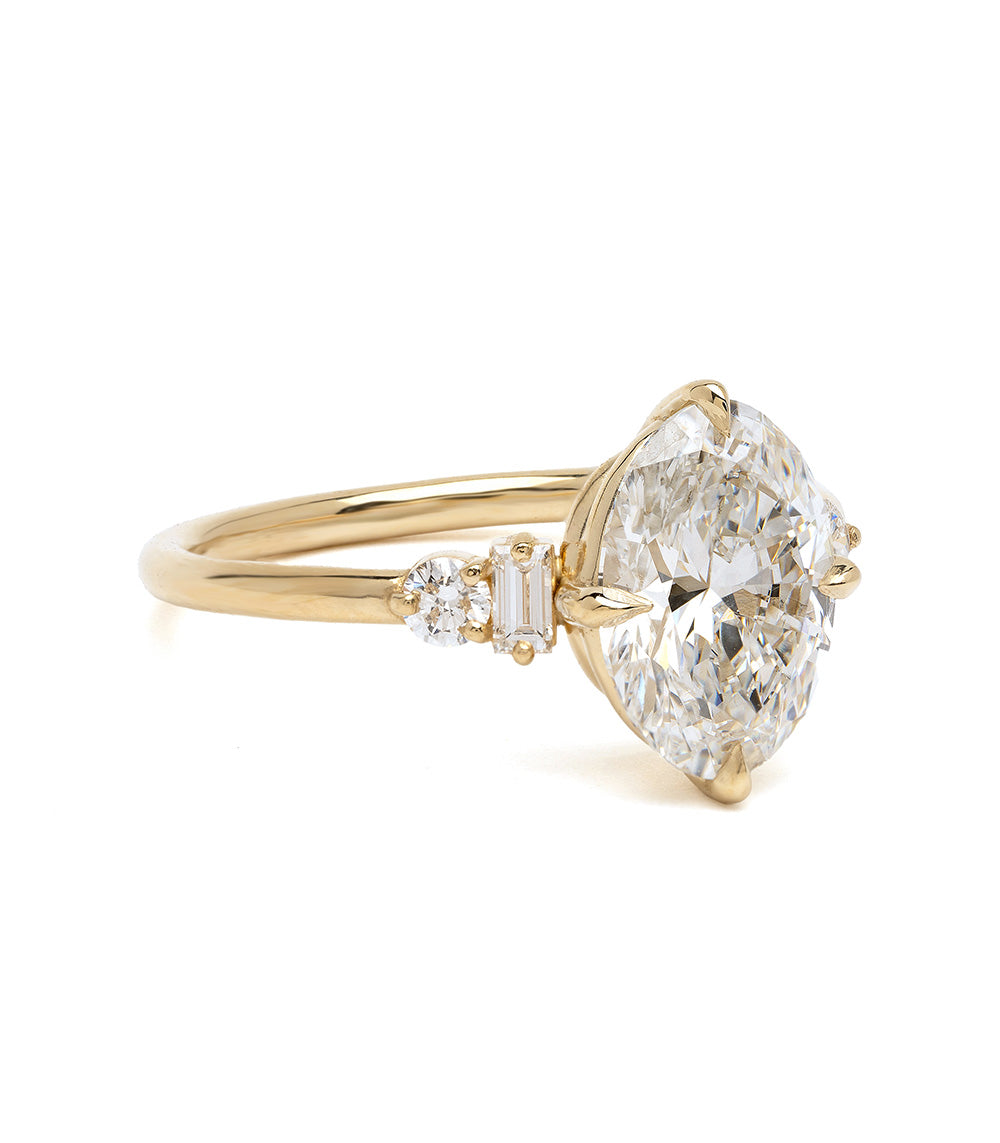 Alouette Diamond Cluster Unique Engagement Ring – Sofia Kaman