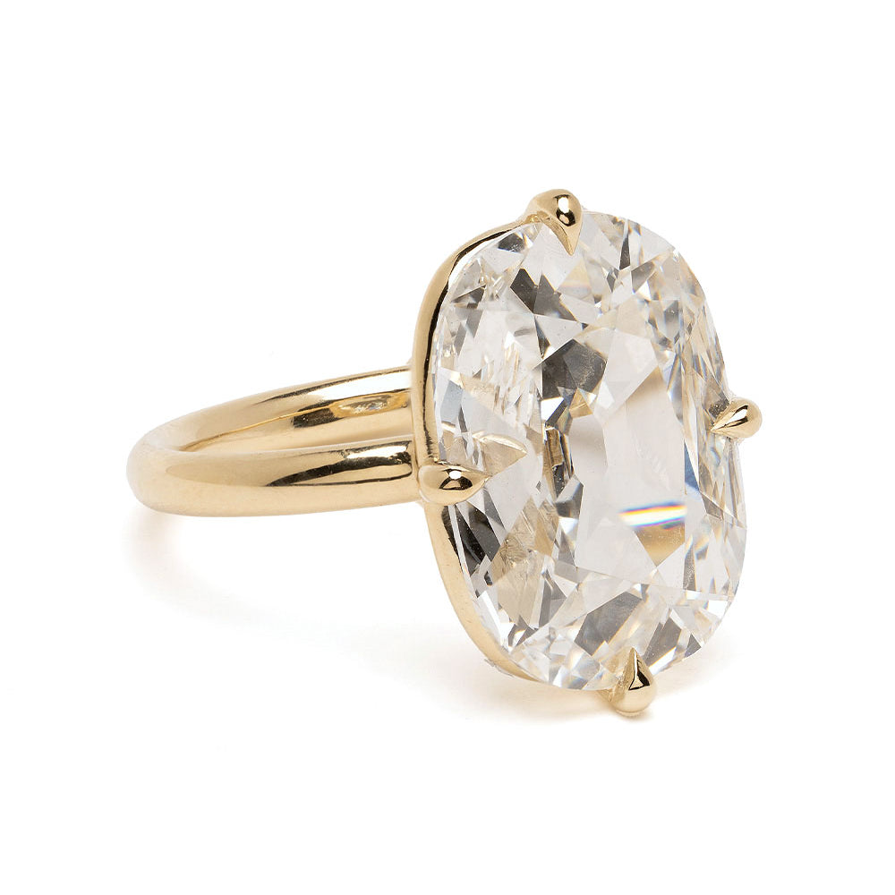 Antique Cushion Simple Engagement Ring 2