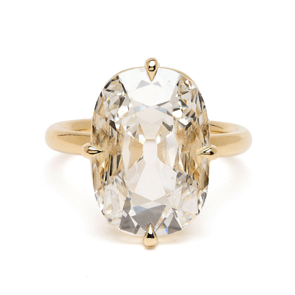 Antique Cushion Simple Engagement Ring 3