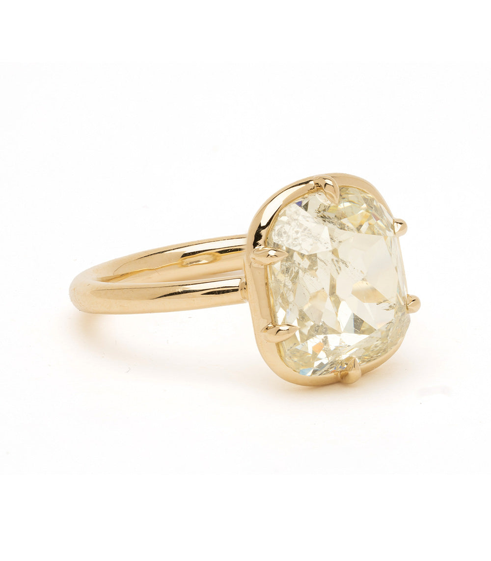 Antique Gold Mine Champagne Green Natural Diamond 2