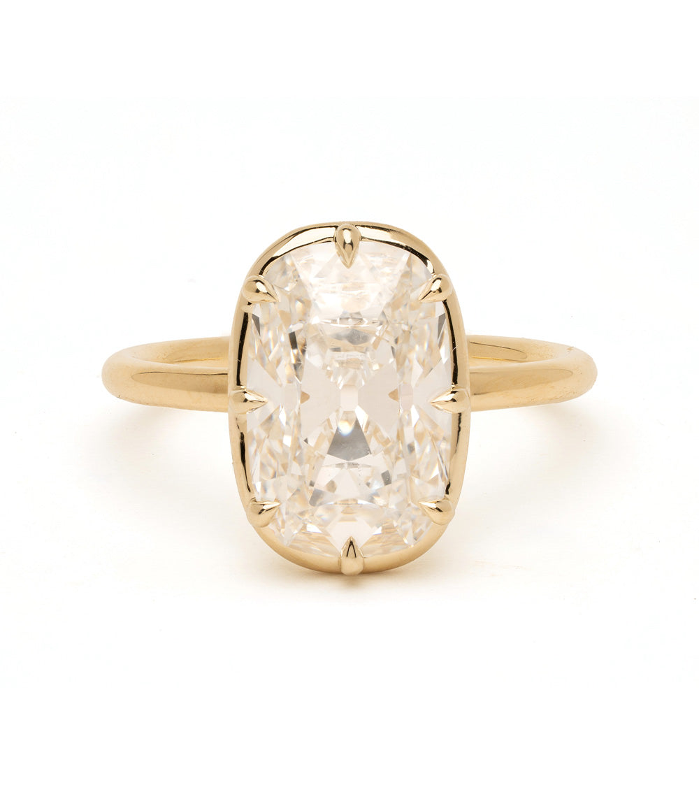 Antique Inspired Modern Cushion Engagement Ring 1