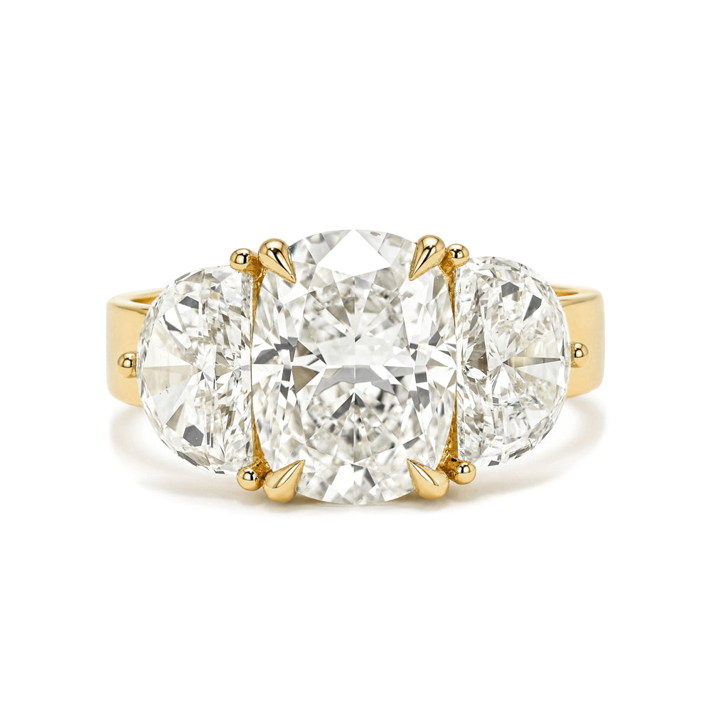 Bespoke Engagement Ring With Three Diamonds