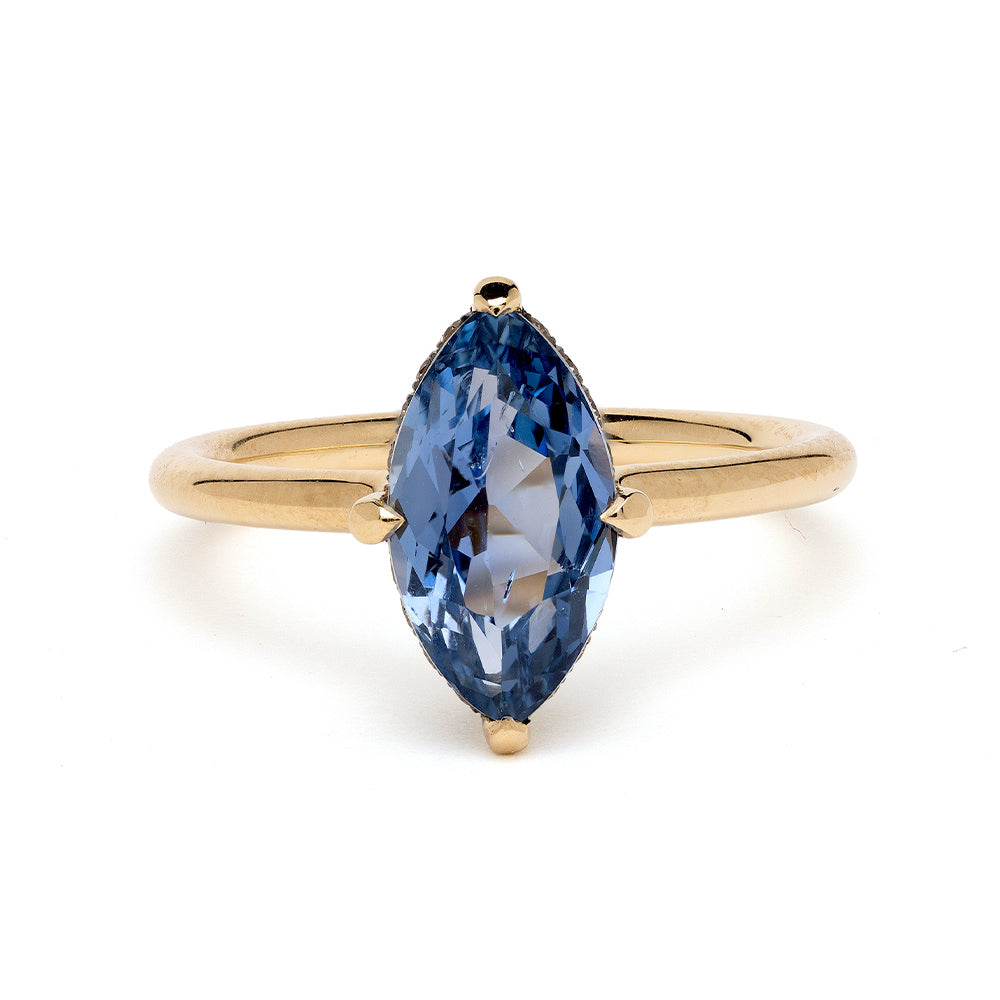 Blue Sapphire Engagement Ring