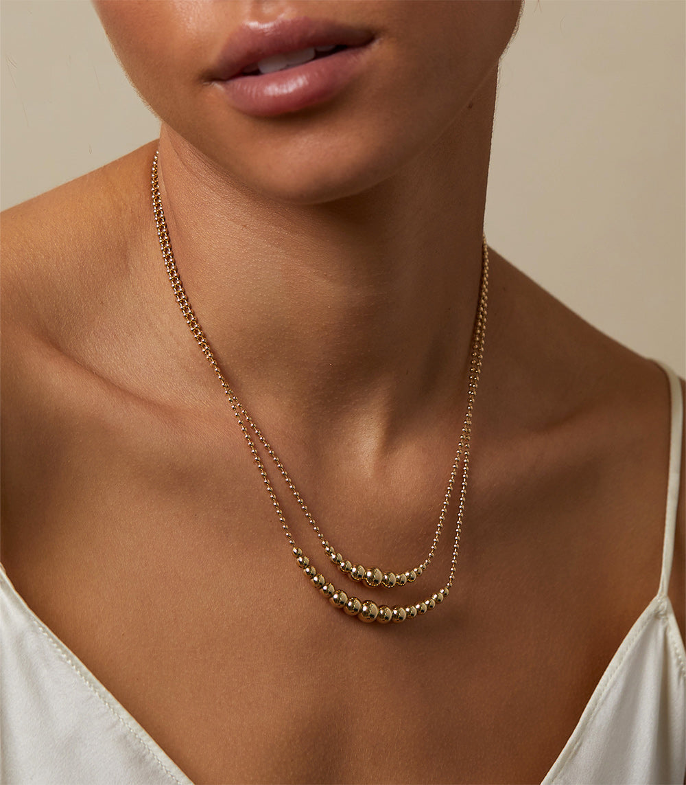 ★送料・関税込★OSTKAKA★Femina Ball Chain Necklace★ Ball Chain Necklace – Azil Boutique