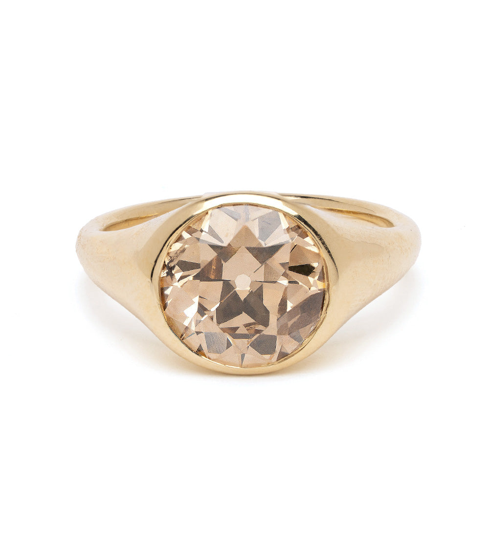 Champagne Diamond Engagement Ring