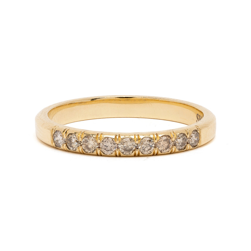 Champagne Diamond Stacking Band