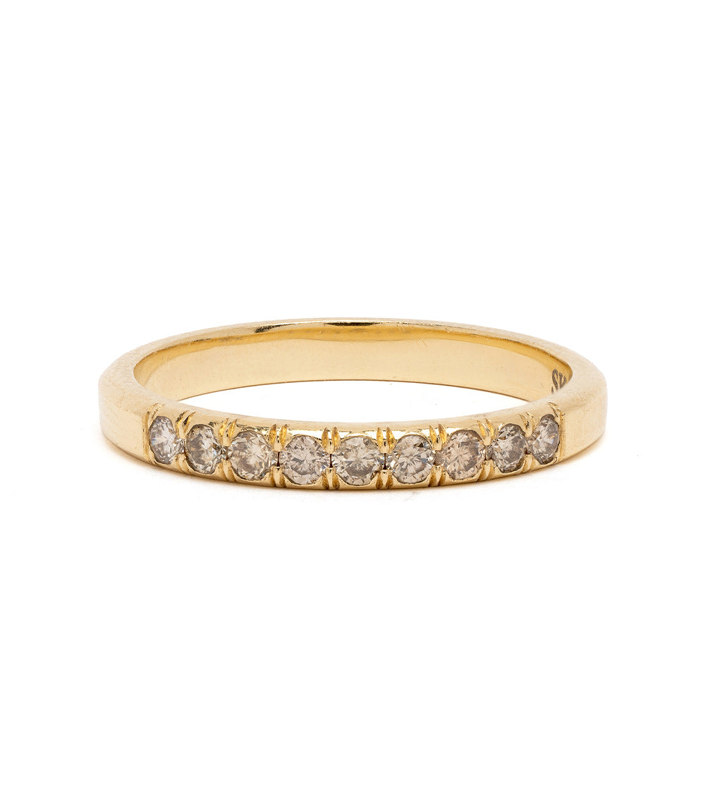 Champagne Diamond Stacking Band