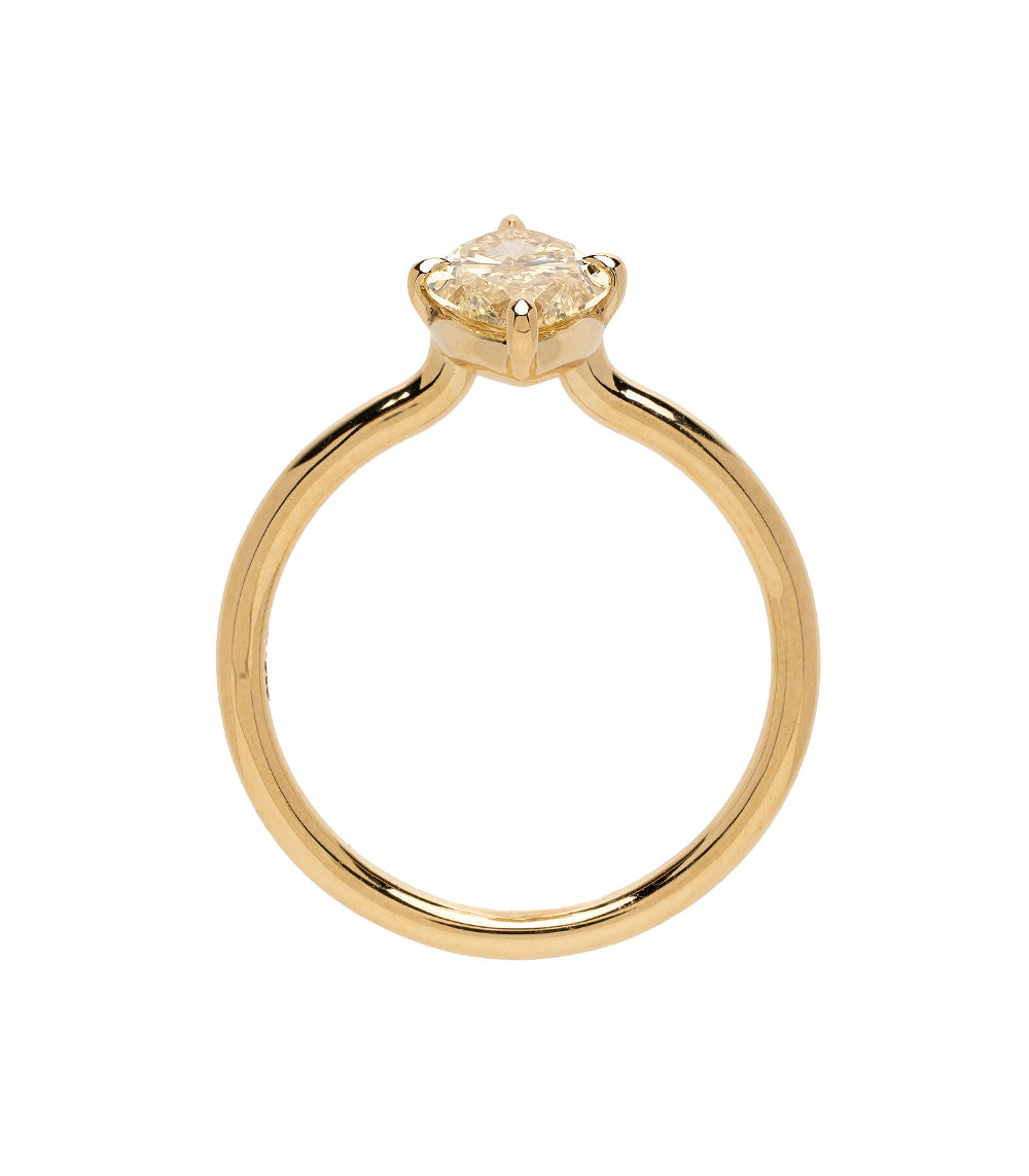 Champagne Marquise Natural Diamond Engagement Ring