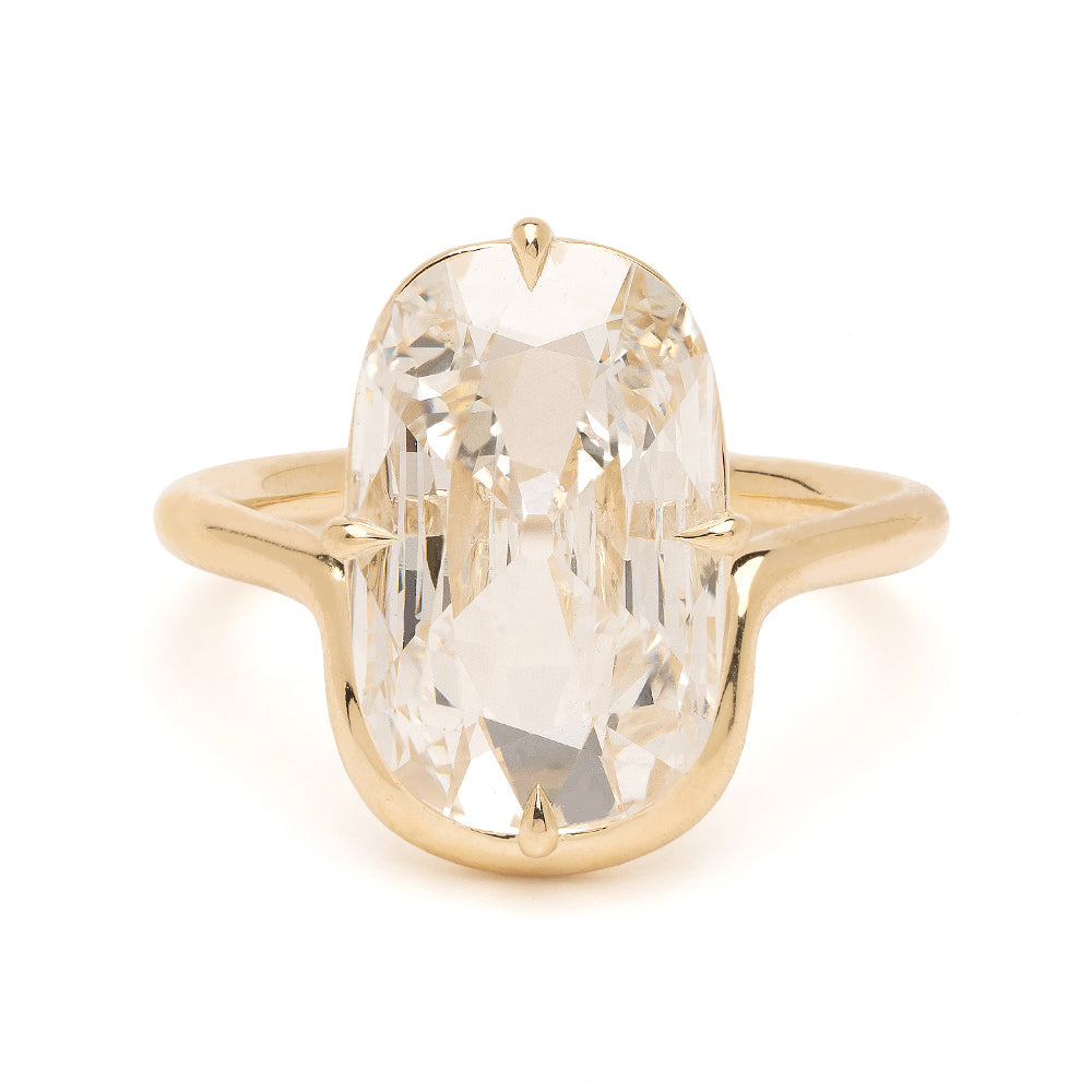 Cushion Lab Diamond Unique Engagement Ring